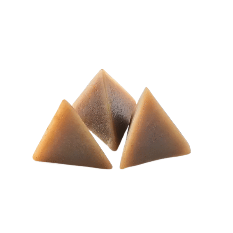 Plastic media tetrahedron